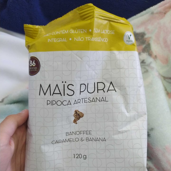 photo of mais pura pipoca artesanal pipoca banoffee caramelo e banana shared by @beterrabinha on  21 Oct 2022 - review