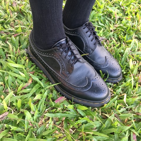 Dr. Martens VEGAN 3989 BROGUE SHOES (Black Felix Rub Off) Reviews | abillion