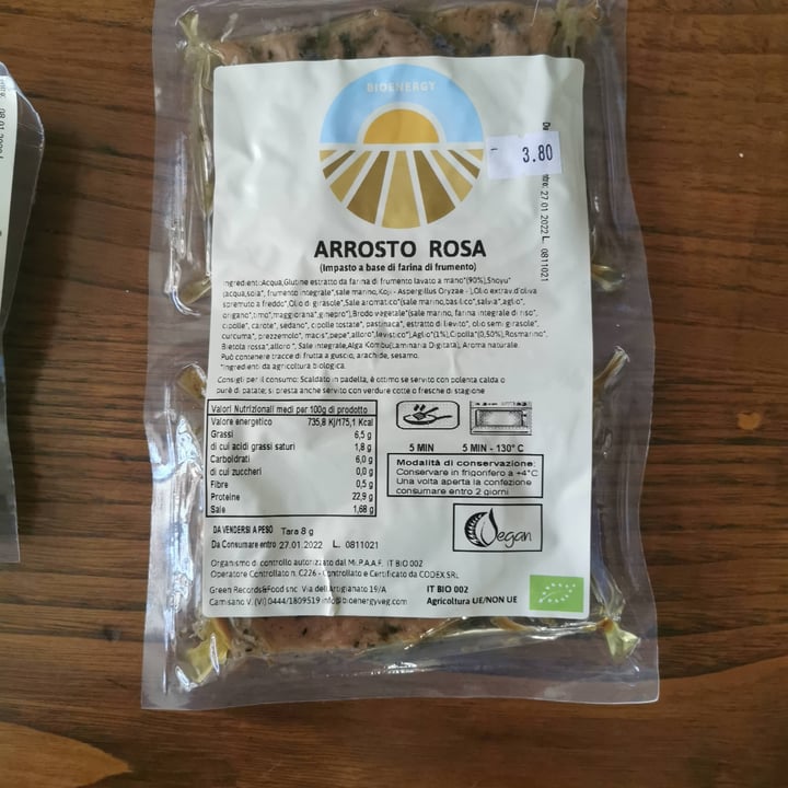 photo of bioenergy Arrosto rosa shared by @giuliagiupiter on  22 Jan 2022 - review