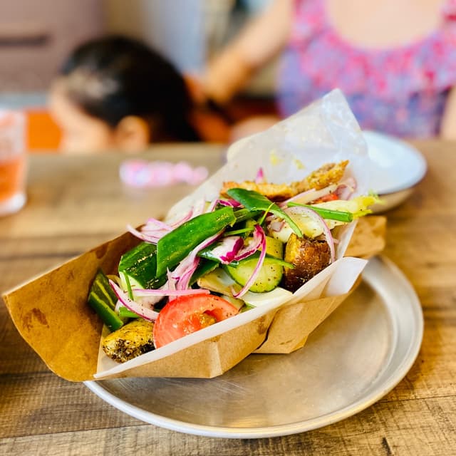 Photo of the dish “Israeli Pita Rocks Salad”