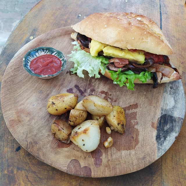 Foto do prato “Bbq Seta Sandwich”
