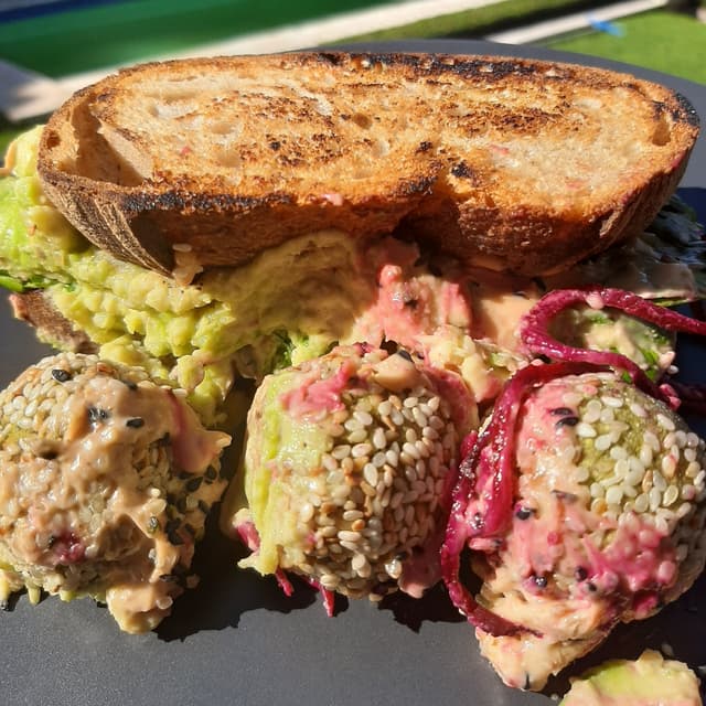 Photo of the dish “Toasted Superfood Vegan Sarmie”