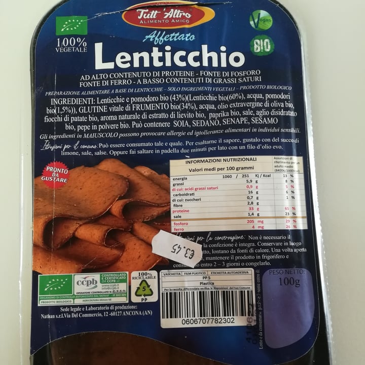 review photo of Tutt'altro Lenticchio shared by @serenasensi on 19 Aug 2022 - review