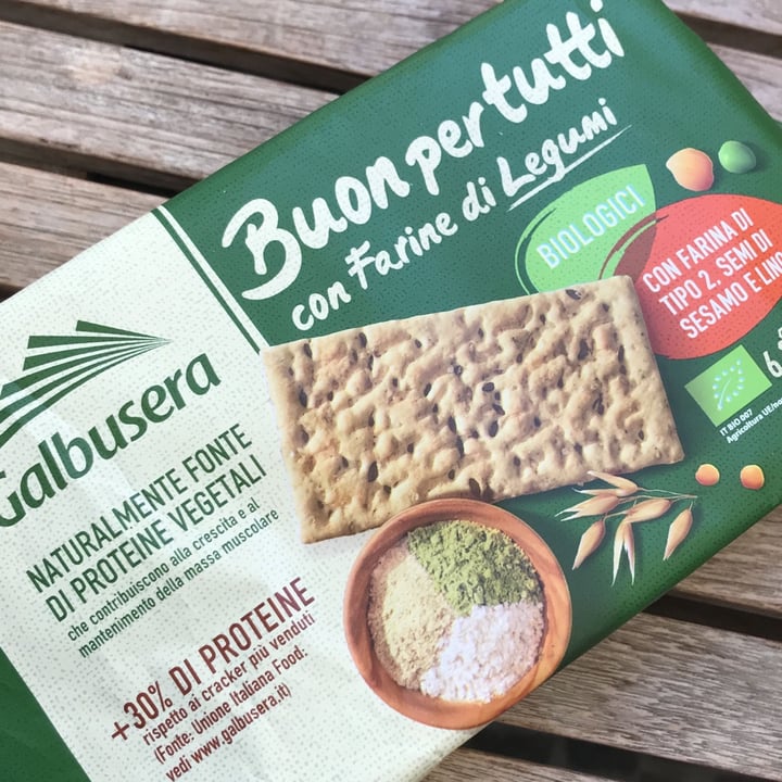 photo of Galbusera buon per tutti biologico con farine di legumi (cracker) shared by @saradiv on  07 Aug 2022 - review