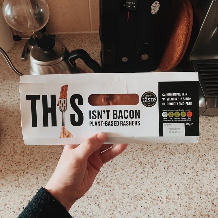 photo of THIS This isn't Bacon Plant-Based Rashers shared by @warmhealer on  07 Mar 2020 - review