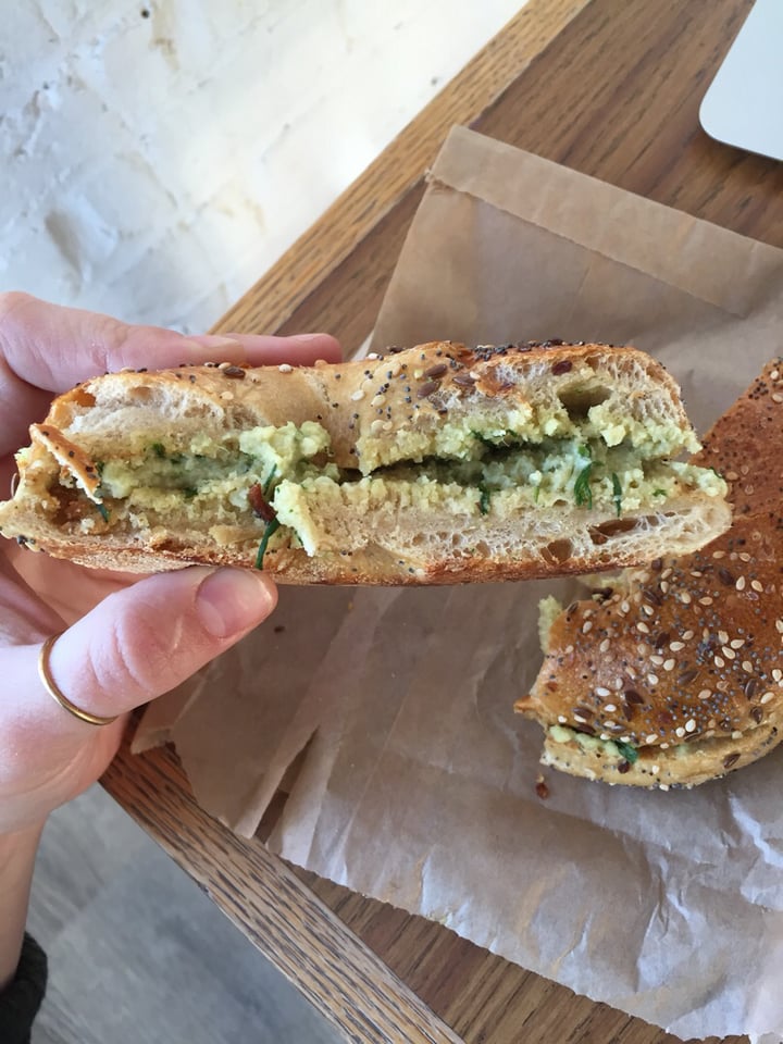 photo of The Stand Vegan Cafe Bagel and cashew cream shared by @awinter141 on  12 Mar 2020 - review