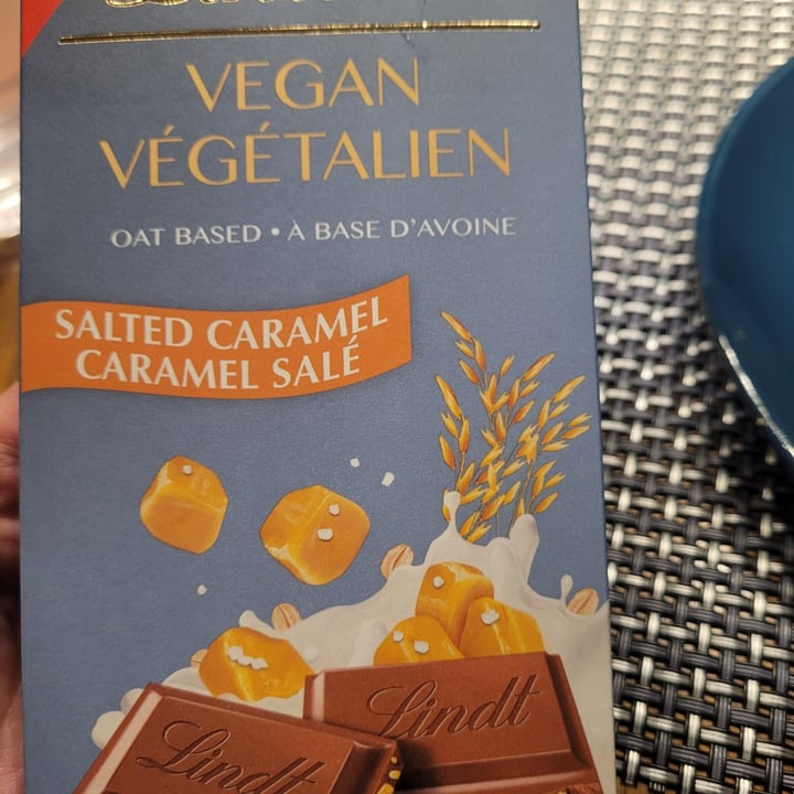photo of Lindt Vegan  sea salt caramel shared by @canadianmishwah on  31 Mar 2022 - review