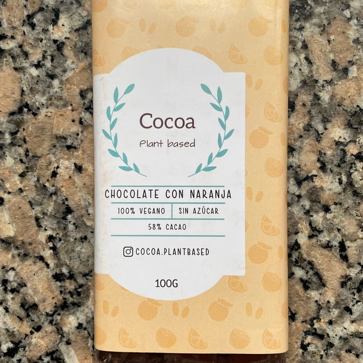 review photo of Cocoa Plant Based Chocolate con naranja shared by @denisezeta on 03 Dec 2021 - review
