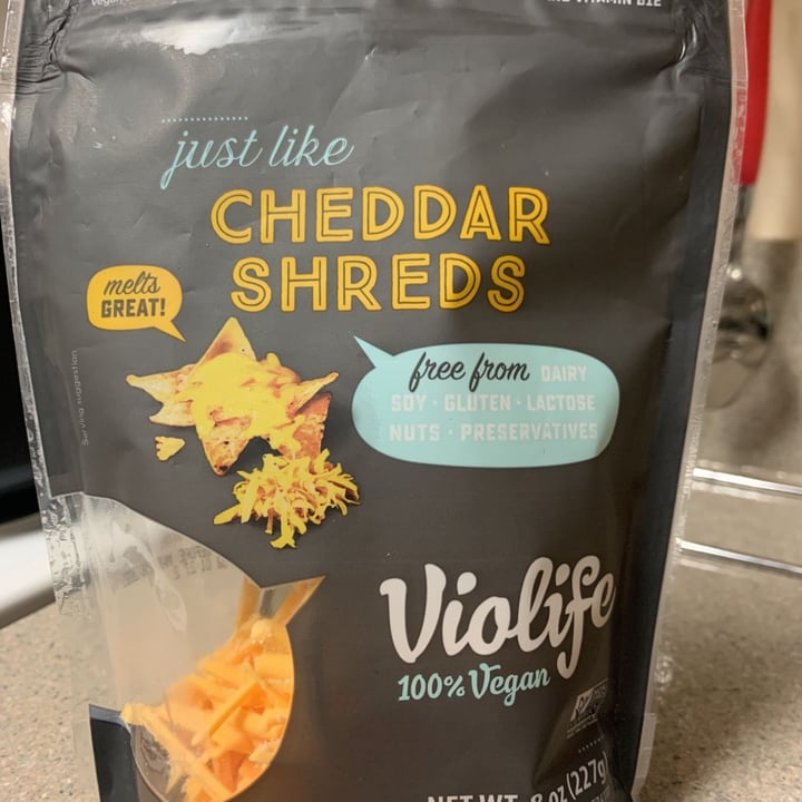 photo of Violife Cheddar Shreds shared by @blawar on  31 Dec 2020 - review