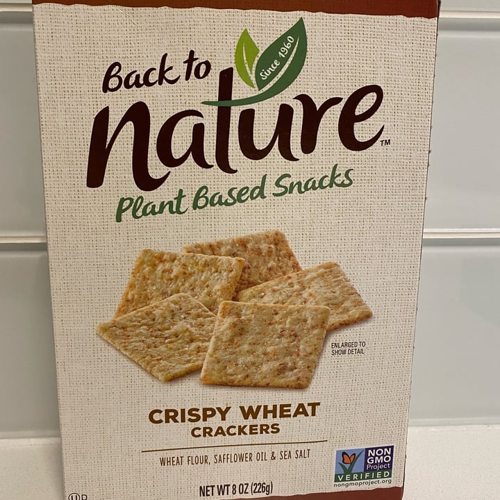 photo of Back to Nature Crispy Wheat Crackers shared by @veganforthepigs on  12 Jun 2022 - review