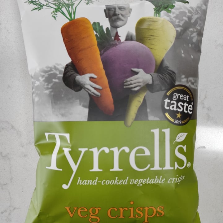 photo of Tyrrell's Veg Crisps shared by @tuscanvegan on  23 Oct 2021 - review