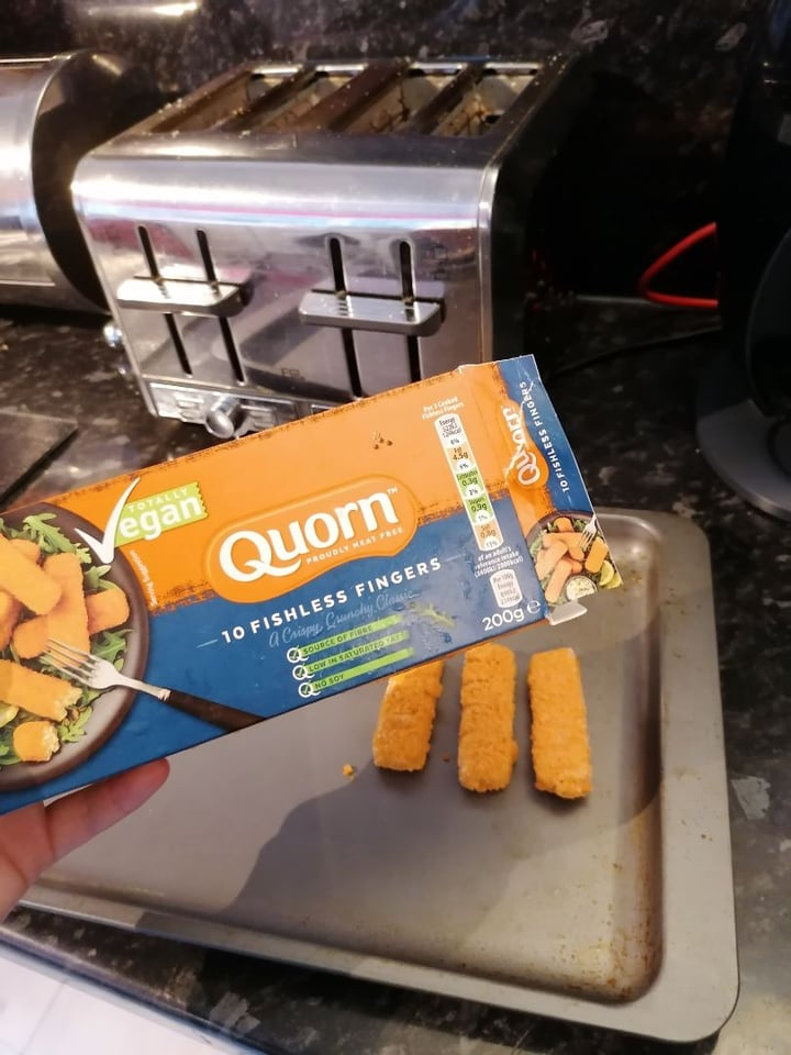 photo of Quorn Fishless Fingers shared by @louievarley on  01 Dec 2019 - review