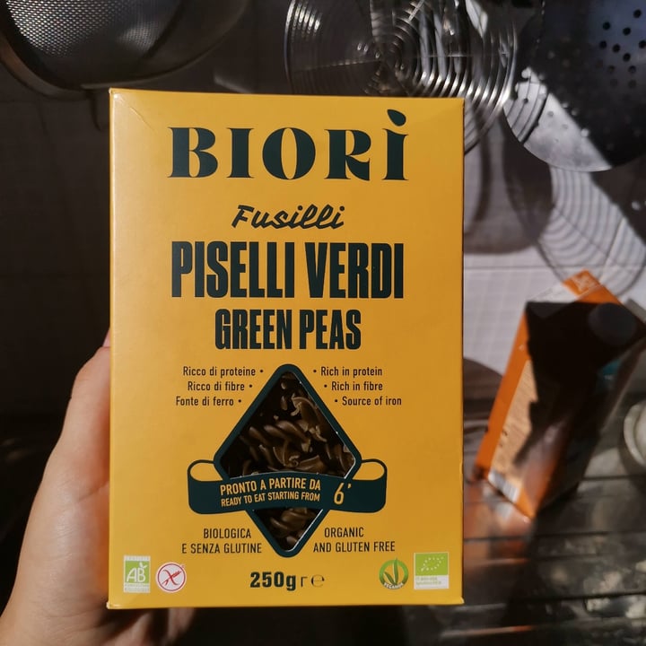 photo of Biori Fusilli Piselli Verdi Green Peas shared by @kleinerrkatze on  05 Oct 2022 - review