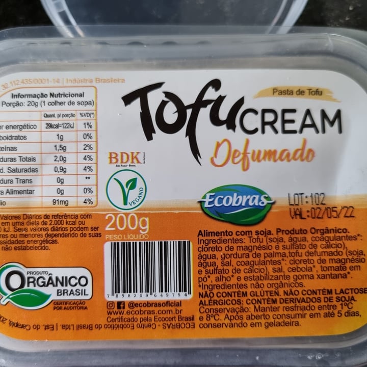 review photo of Ecobras Pasta de Tofu (Tofu cream) shared by @marcelovasc on 09 May 2022 - review