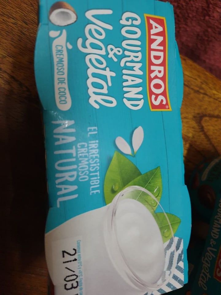 photo of Andros Cremoso de Coco Natural shared by @estefaniacandel on  09 Mar 2020 - review