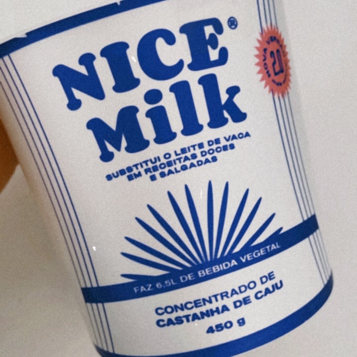 photo of Nice Milk Base concentrada para leite de castanha de caju shared by @claracastelani on  01 Jul 2022 - review