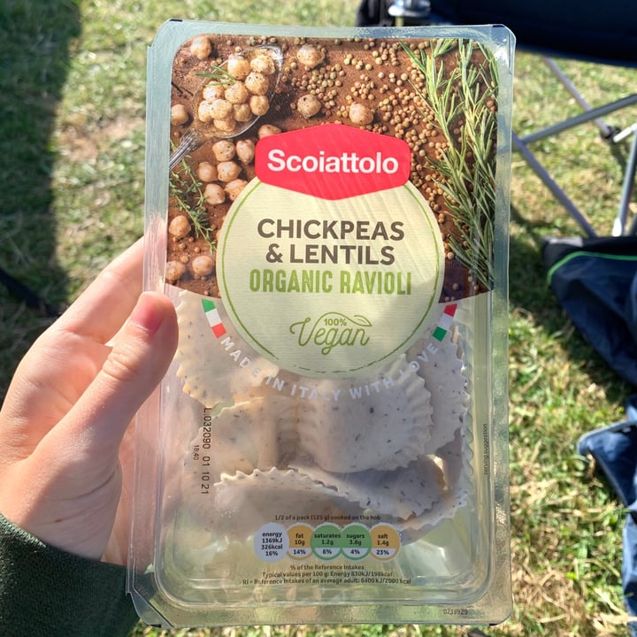 photo of Scoiattolo Chickpeas And Lentils Organic Ravioli shared by @vegpledge on  30 Aug 2021 - review