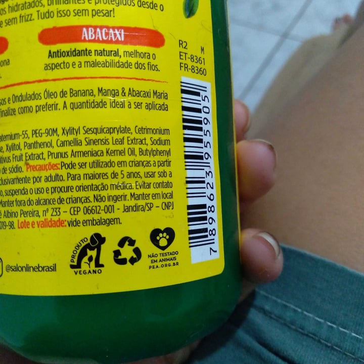 review photo of Salon line Creme de Penpea Maria Natureza Super frutas shared by @leticiagama on 06 Oct 2021 - review