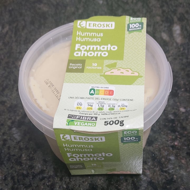 review photo of Eroski Hummus Formato ahorro shared by @antiaac- on 24 Nov 2022 - review