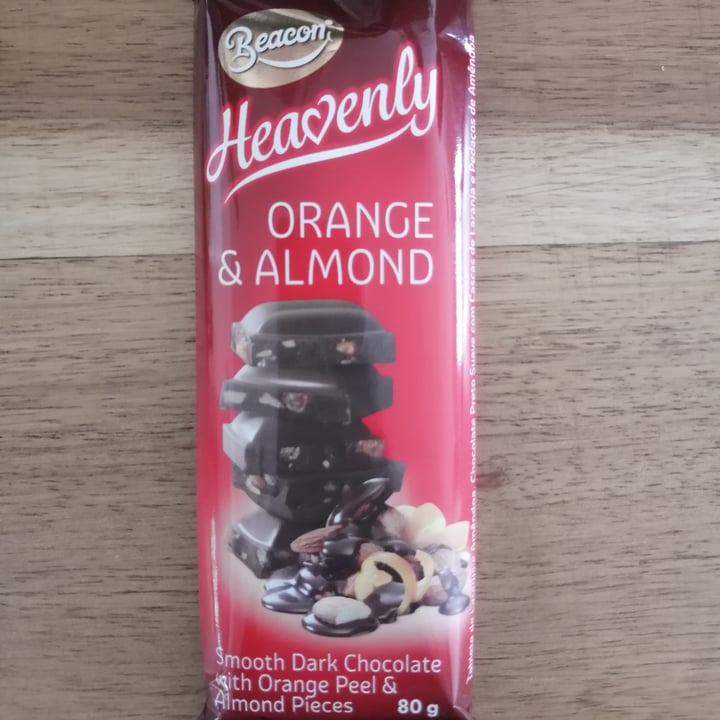 photo of Beacon Orange & Almond Dark Chocolate shared by @nicoleveg on  02 Nov 2020 - review