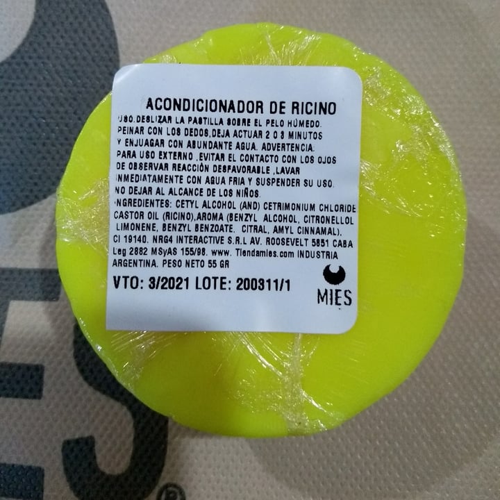 review photo of Mies Champú y acondicionador sólido shared by @anuibarrola on 19 Aug 2020 - review