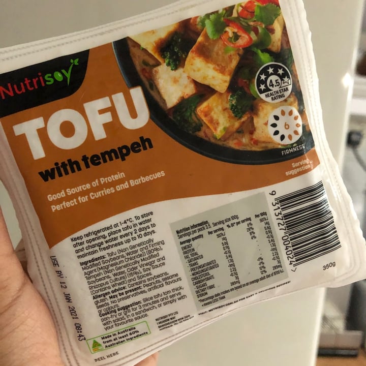 photo of Nutrisoy Tofu With Tempeh shared by @soniamariakarnail on  30 Nov 2020 - review