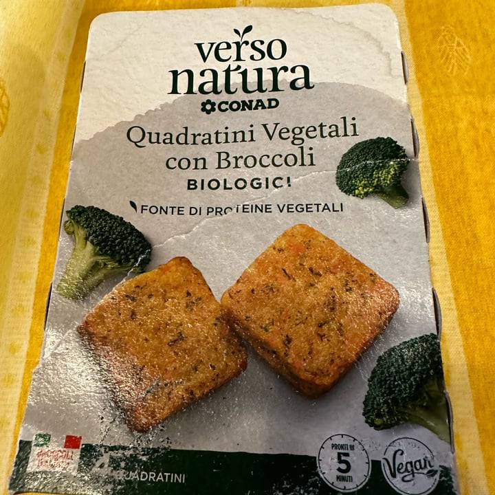 photo of Conad Verso Natura Quadratini Vegetali Con Broccoli shared by @gattaragolosa on  29 Sep 2022 - review