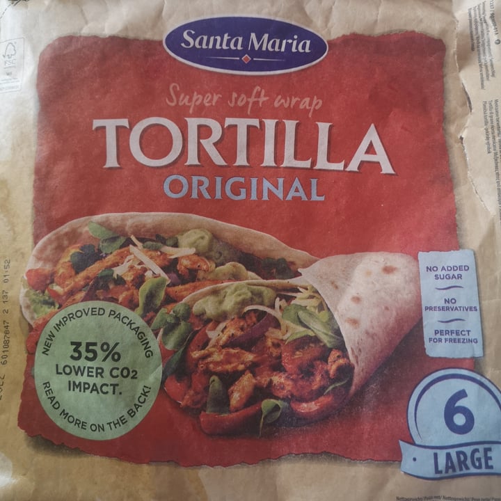 photo of Santa María Super Soft Large Tortilla Wrap shared by @taende on  06 Sep 2022 - review