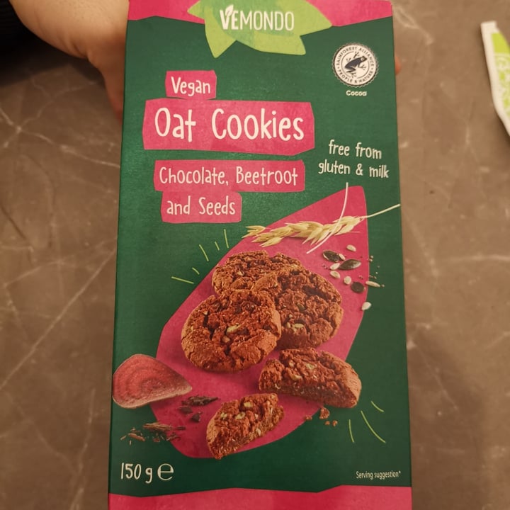 photo of Vemondo Vegan Oat Cookies Chocolate, Beetroot and Seeds shared by @caro212 on  08 Dec 2021 - review