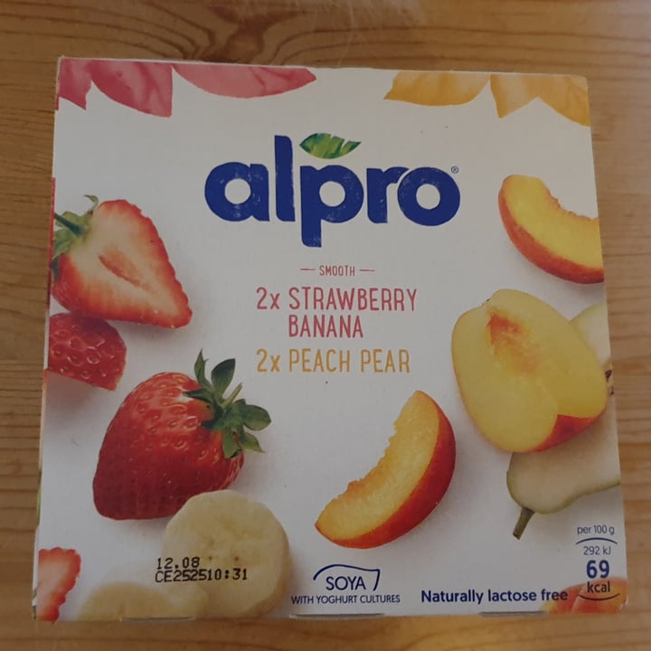 Alpro 2X Strawberry & Banana 2X Peach & Pear Yogurt Review abillion