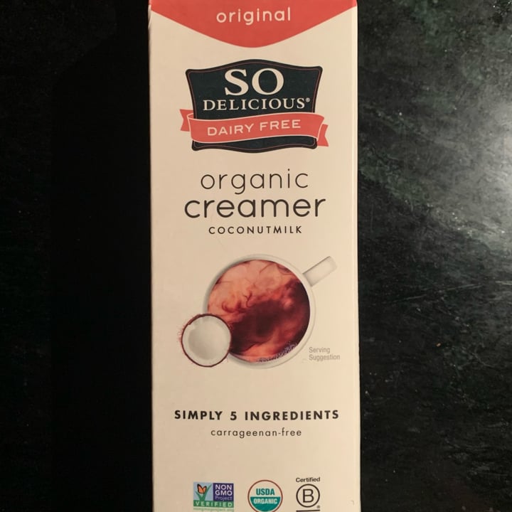 photo of So Delicious Dairy Free Organic Coconut Milk Creamer shared by @carolbrittx on  16 May 2022 - review