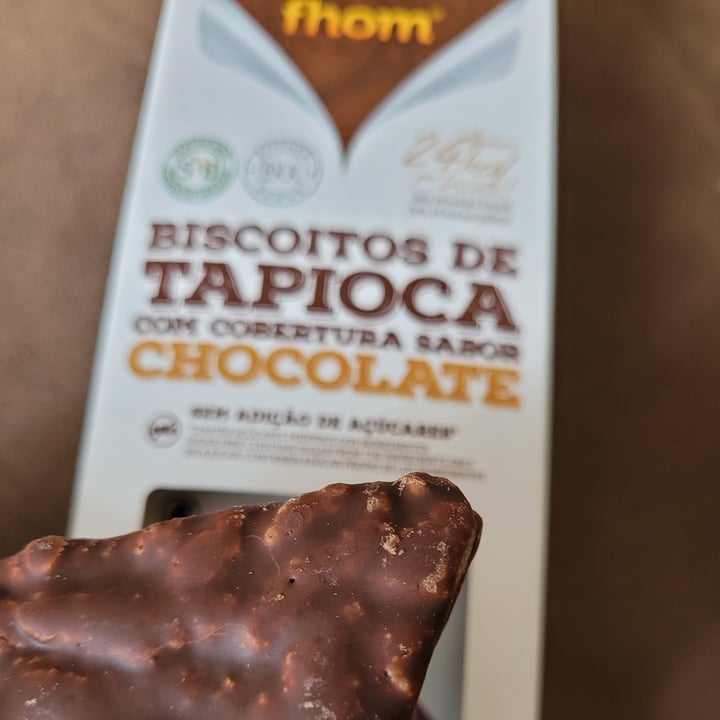 photo of Fhom Alimentos Biscoitos De Tapioca Com Cobertura Sabor Chocolate shared by @ricardolaurino on  28 Sep 2021 - review