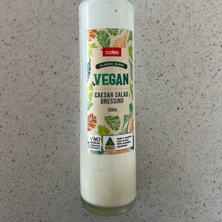 photo of Coles Vegan Caesar Salad Dressing shared by @jess-m-wright on  04 Mar 2022 - review
