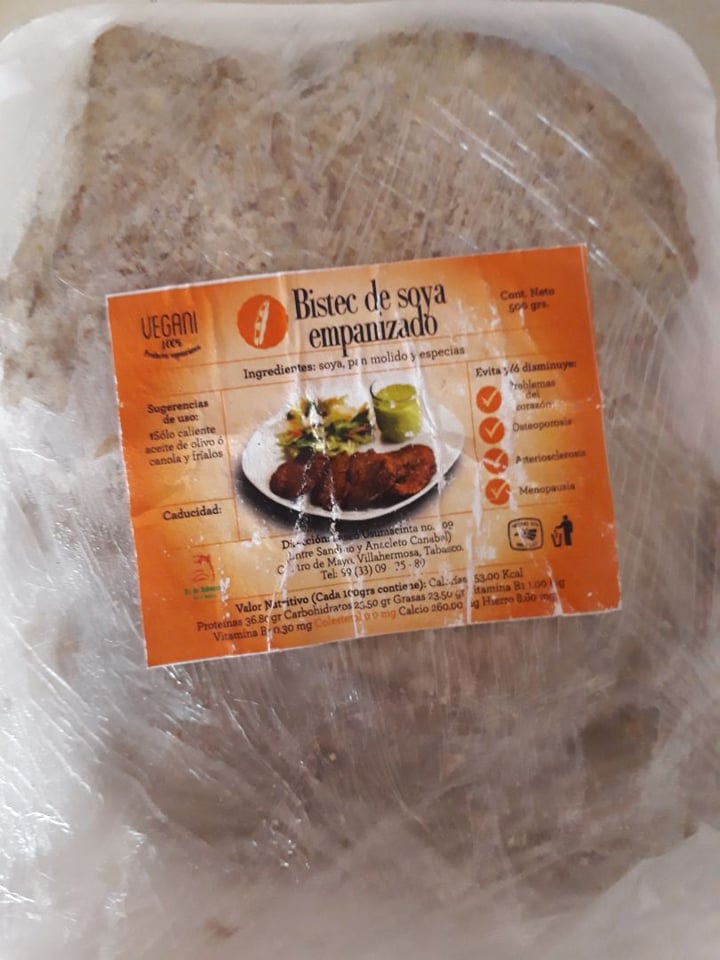 photo of Vegani Bistec de soja empanizado shared by @aire on  29 Mar 2020 - review