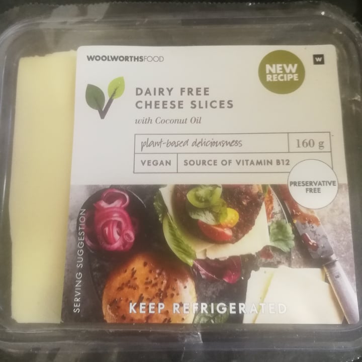 photo of Woolworths Dairy Free Cheese Slices shared by @mel-b on  05 Mar 2021 - review