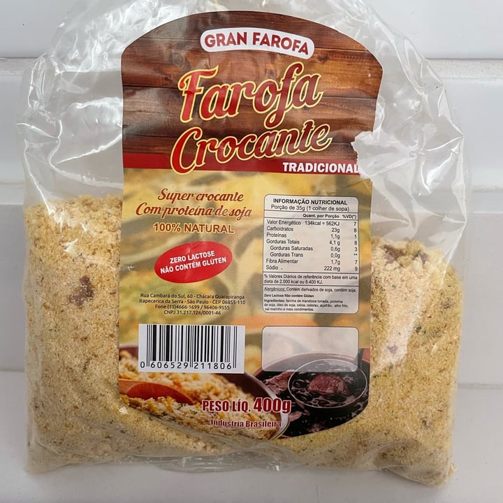 review photo of Gran Farofa Farofa Crocante shared by @nathportugal on 07 May 2022 - review