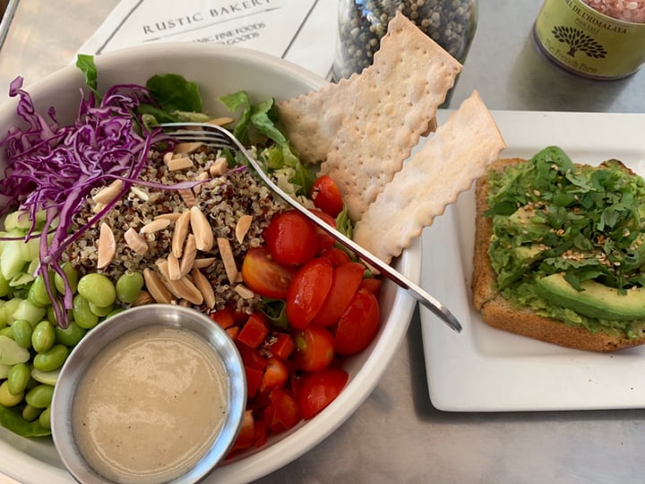 review photo of Rustic Bakery Quinoa and Veggie Salad shared by @veganadventurer on 03 Aug 2019 - review