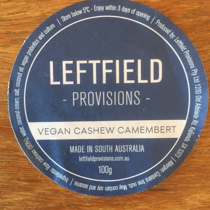 photo of Leftfield  Provisions Vegan Cashew Camembert shared by @tanabata on  08 Jul 2021 - review