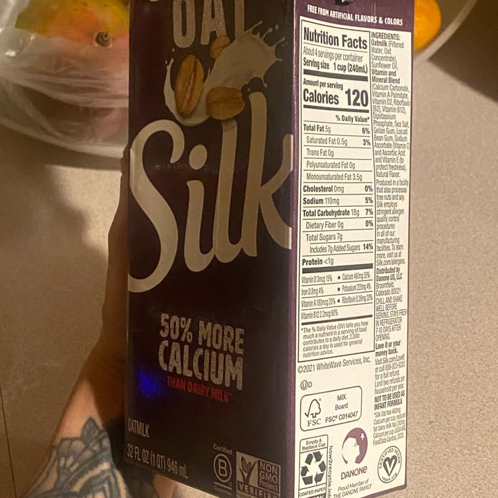 photo of Silk oat milk original shared by @pimentelbruna on  05 May 2022 - review