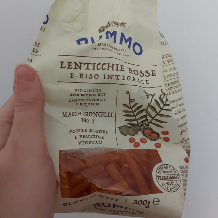 photo of Rummo Pasta di lenticchie rosse e riso integrale shared by @concettac on  02 Apr 2022 - review