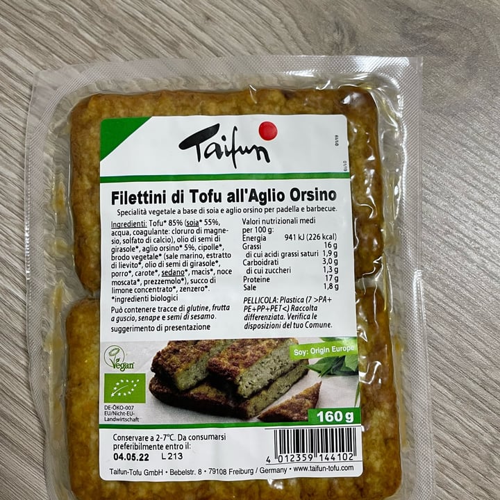 review photo of Taifun Filettini di Tofu all'Aglio Orsino shared by @sole1979 on 02 Apr 2022 - review
