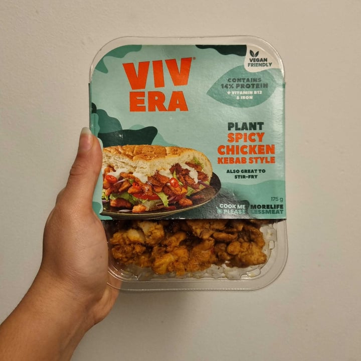 photo of Vivera Spicy Chicken kebab shared by @mrsvegside on  03 Dec 2021 - review