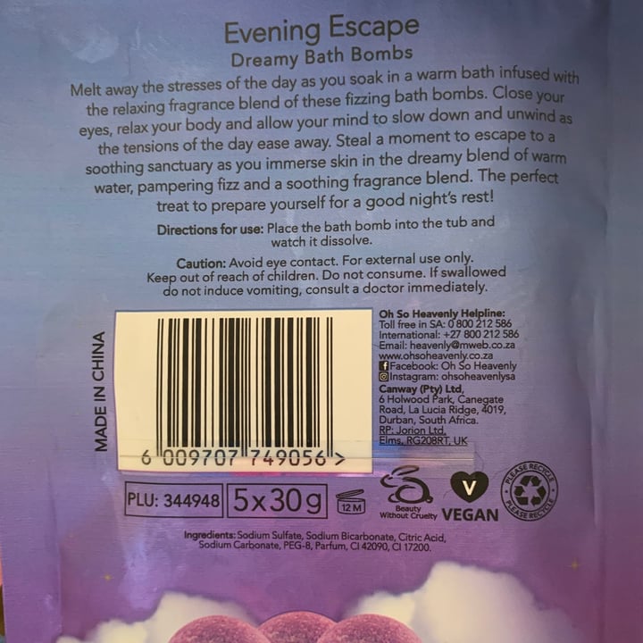 photo of Oh So Heavenly Dreamy Bath Bombs shared by @kyrapape on  16 Aug 2021 - review