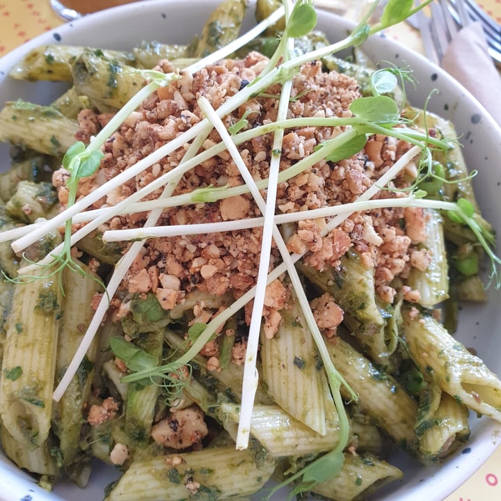 review photo of Joshua Tree Cafe Penne Al Pesto shared by @thedronewhisperer on 19 Jul 2022 - review