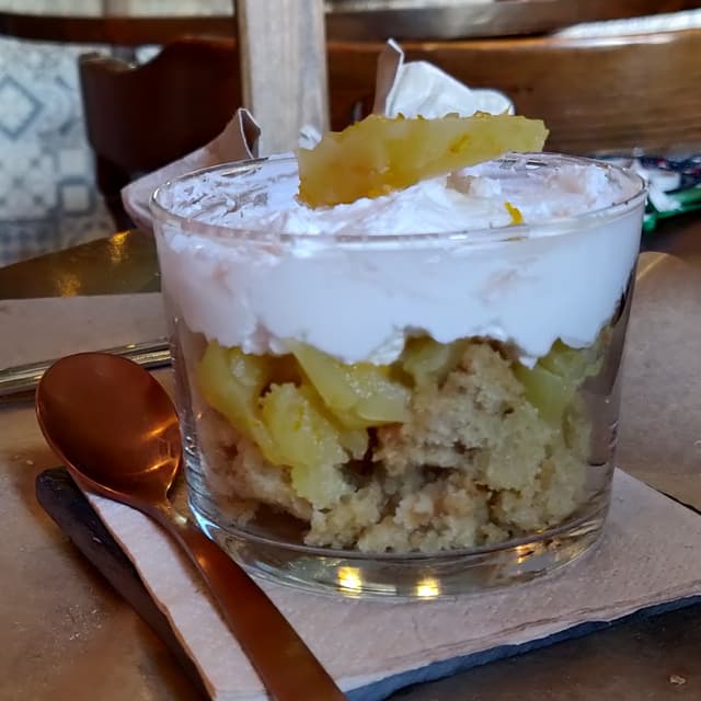 Foto del piatto “Postre de naranja en vaso”