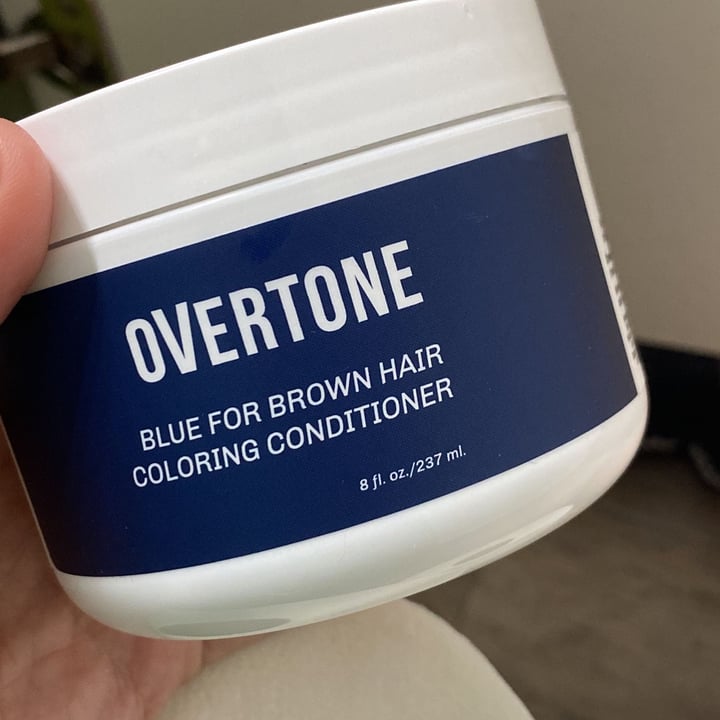 photo of oVertone Haircare Overtone’s Blue for brown hair shared by @manumartyres on  06 May 2022 - review