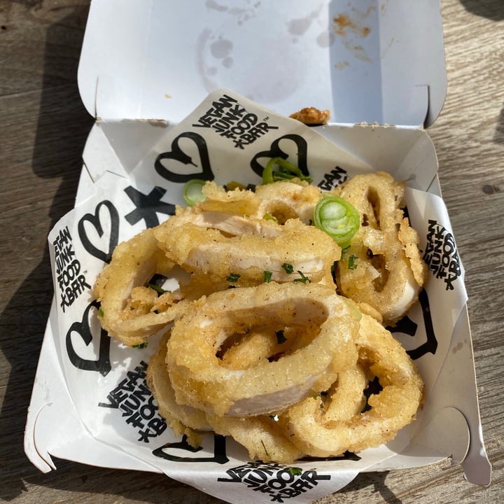 photo of Vegan Junk Food Bar Fried Kalimariz rings shared by @bethnicles on  01 Apr 2021 - review