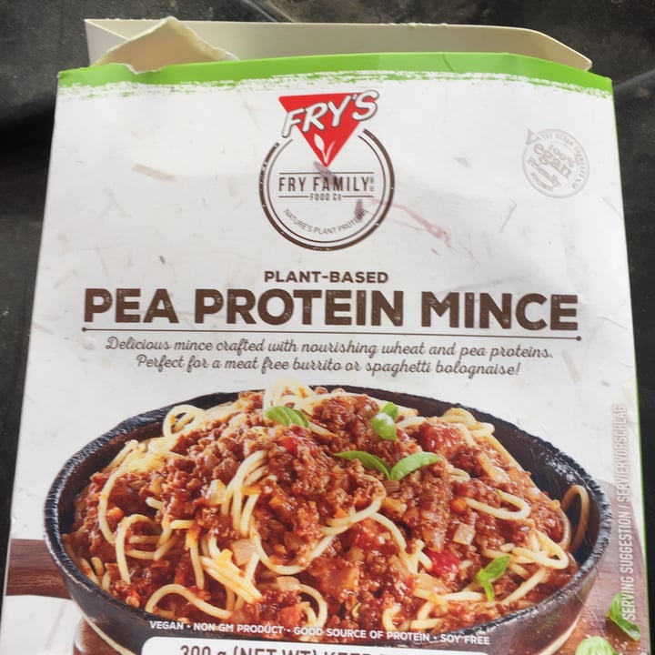 photo of Fry's Family Food Pea Protein Mince shared by @overbergvegan on  07 Dec 2020 - review