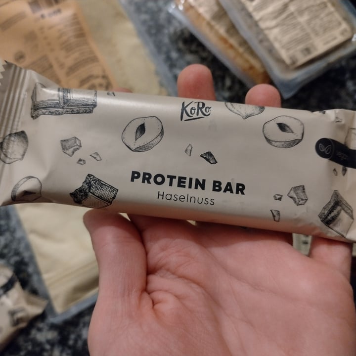 photo of Koro Protein bar haselnuss shared by @valealle on  25 Sep 2022 - review