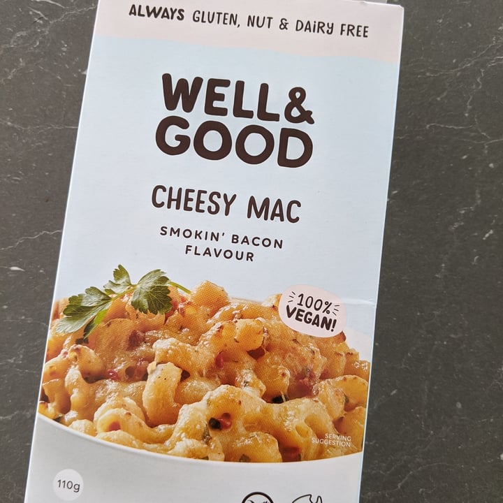 photo of Well & Good Cheesy Mac (Smokin’ Bacon Flavour) shared by @kalger on  27 May 2020 - review